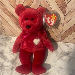 Valentina Ty Hot Pink Teddy Bear Plush Toy